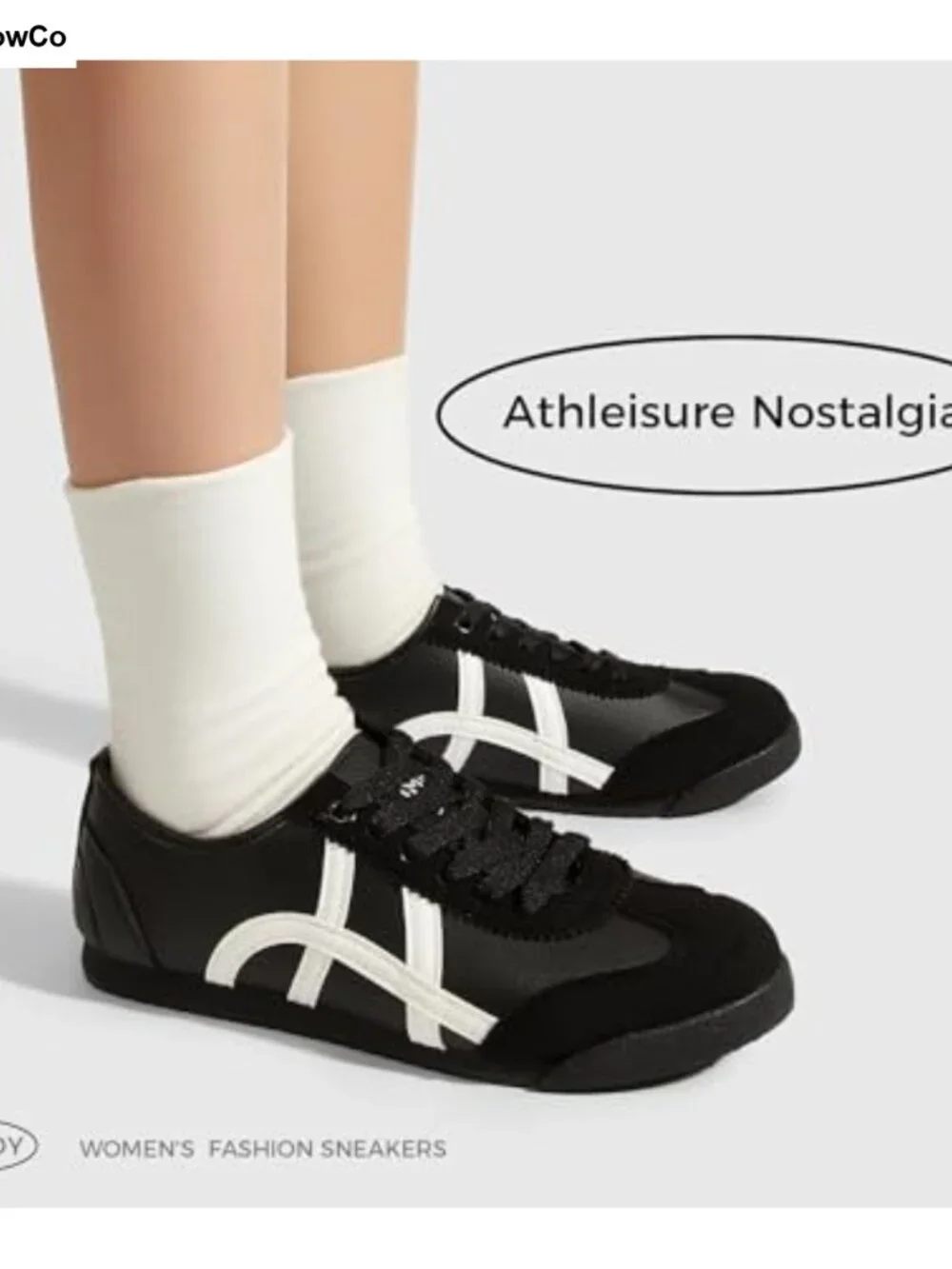 Retro Running Sneakers Women's Cushioned Casual Shoes Synthetic Leather